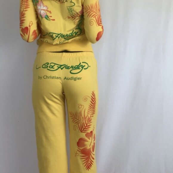 ISO VINTAGE ED HARDY TRACKSUIT Size top XL bottoms M, L 🐍❤️💀 - Picture 5 of 9